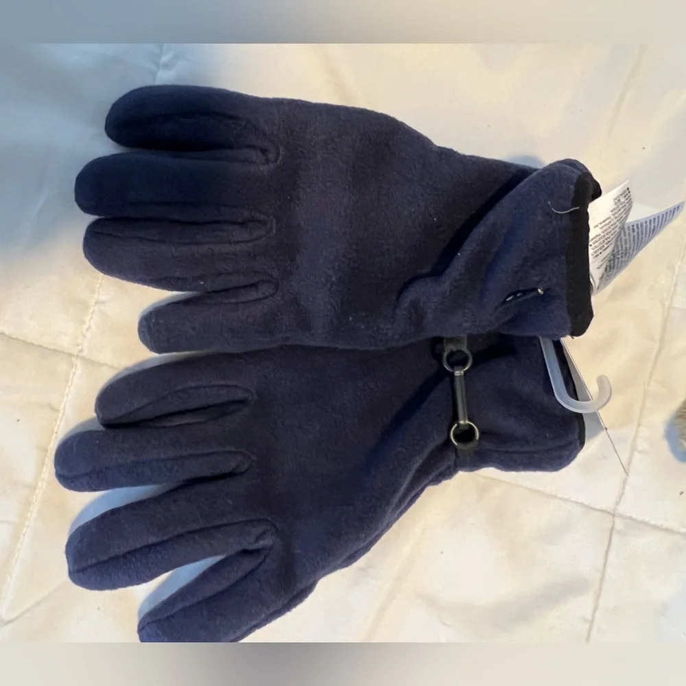 Gap Boys 2 Winter Hats and Gloves Navy Blue NEW NWT